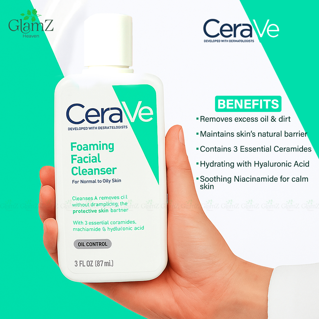 Cerave Foaming Cleanser For Normal To Oily Skin 87ml