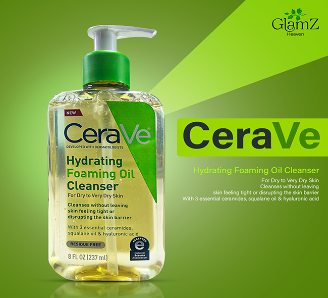CeraVe Hydrating Foaming Oil Cleanser for dry to very dry skin