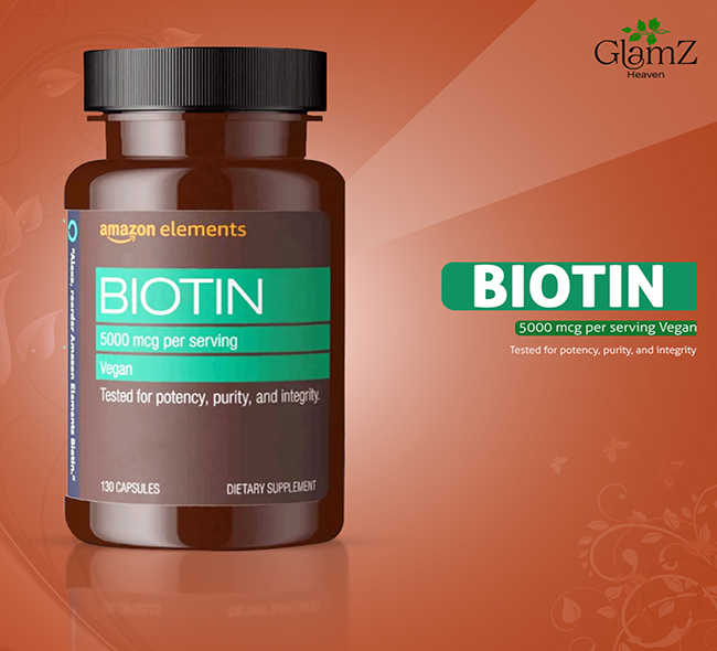 Amazon Elements Vegan Biotin 5000 mcg