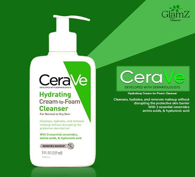CeraVe Hydrating Cream-to-Foam Cleanser Dry Skin 237ml