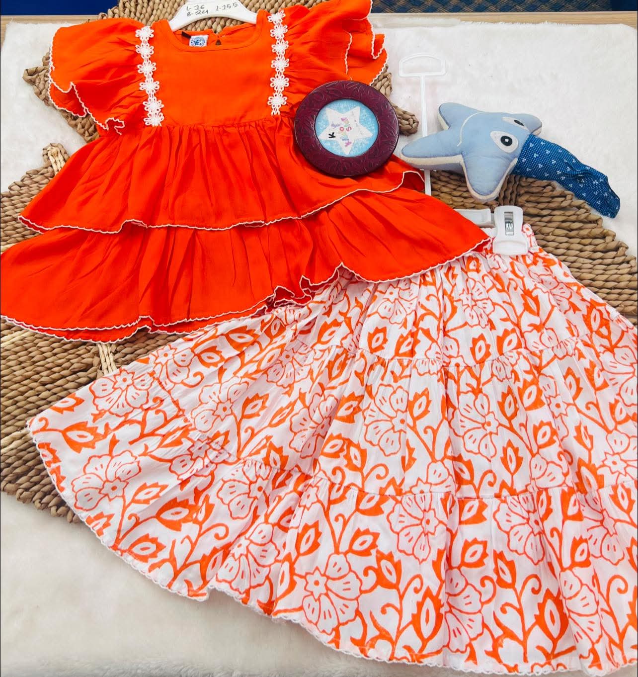 Orange Skirt Set(SK0012)
