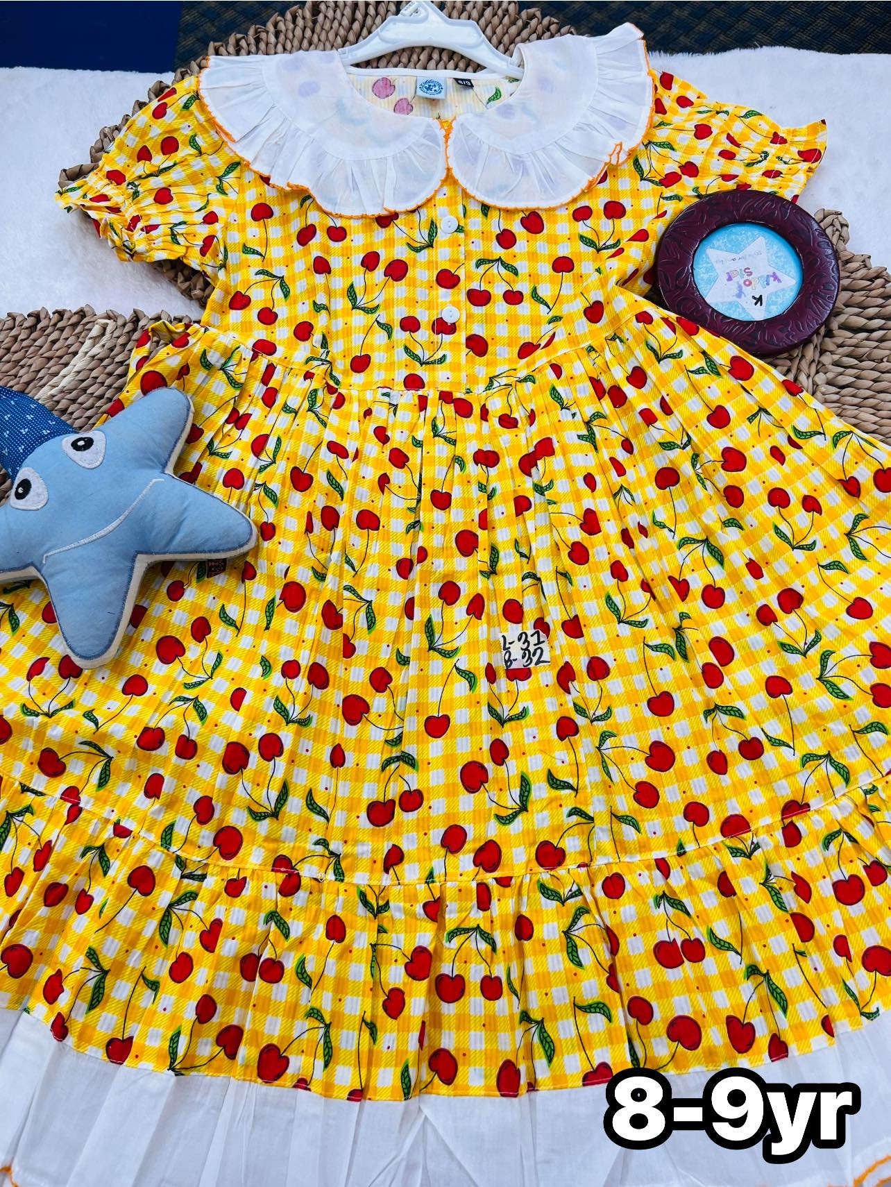 Yellow Cherry Frock(F001)