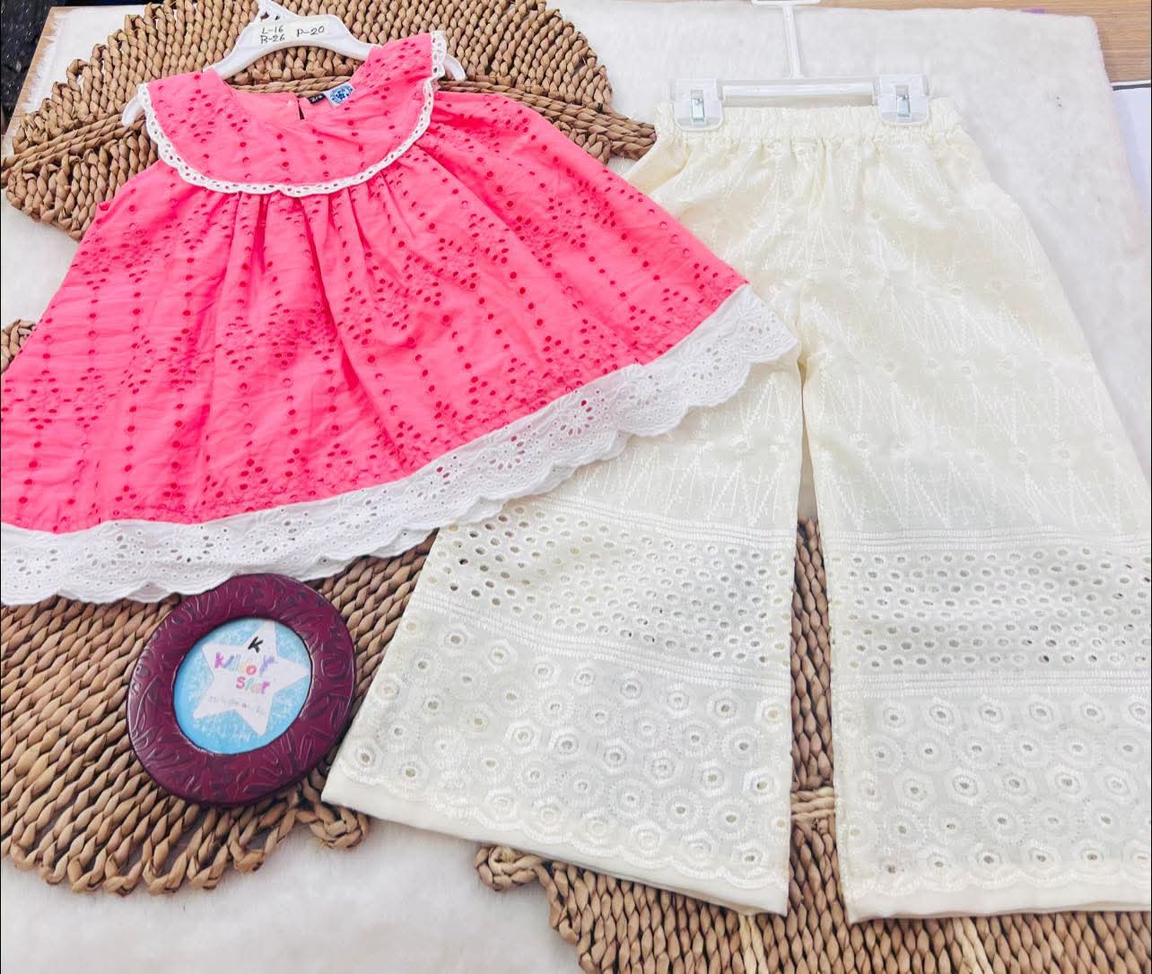 Pink Chickenkari Tops Set(TP0050)